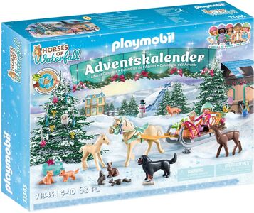 Playmobil 71345 Horses of Waterfall Julekalender Kanetur Ved Juletid