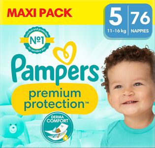 Pampers Premium Protection Bleer Str. 5 11-16 kg 76-pak