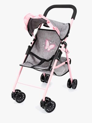 Bayer Design Dukkeklapvogn med Kaleche, Grå