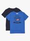 Luca & Lola Tore T-Shirt 2-pak, Blue/Navy