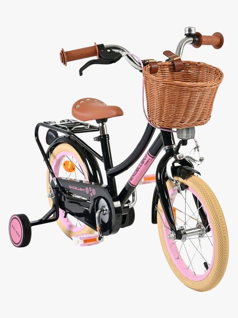 Volare Excellent Cykel med Kurv 14 Tommer, Sort