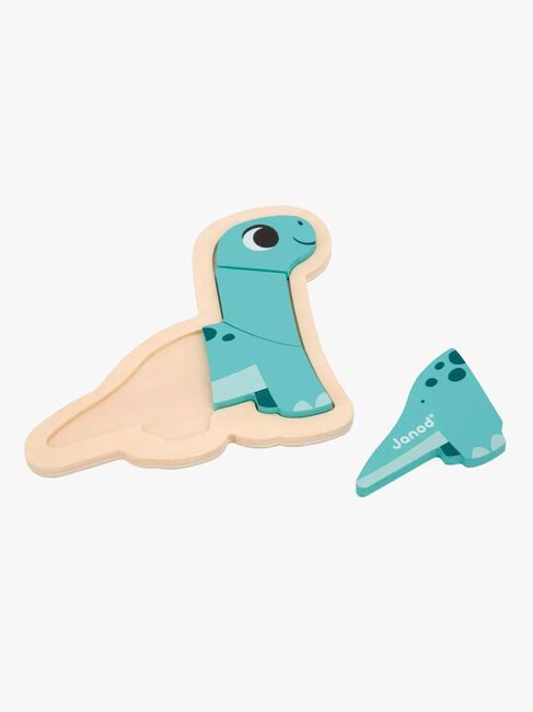 Janod 4 Progressive Puslespil Dinosaurer 14 Brikker