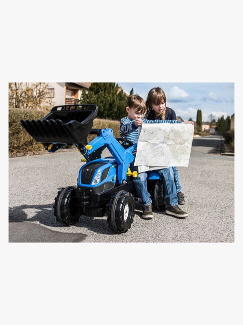 Rolly Toys Farmtrac New Holland Pedaltraktor, Blå