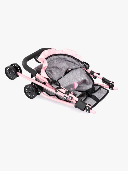 Bayer Design Dukkeklapvogn med Kaleche, Grå