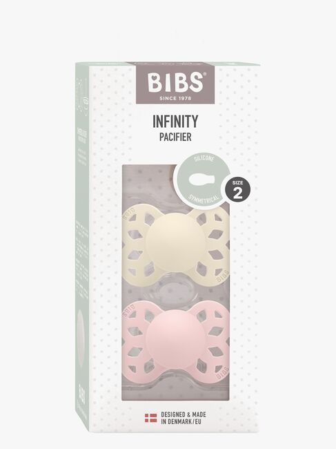 BIBS Infinity Sut 2-pak Str. 2 Symmetrical, Ivory/Blossom