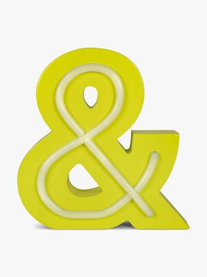 POPP Bogstavslampe &, Gul