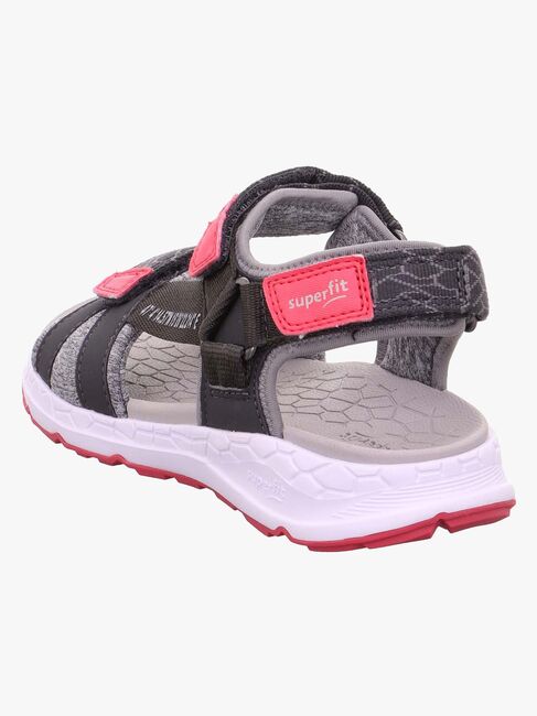 Superfit Criss Cross Sandaler, Grey/Pink