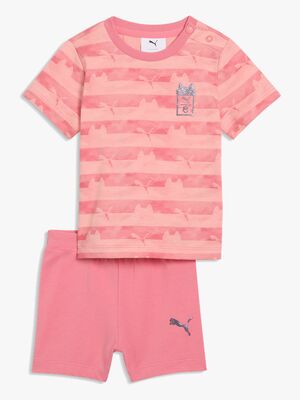 Puma T-shirt & Shorts Gabby's Dollhouse Minicats Sæt, Pink