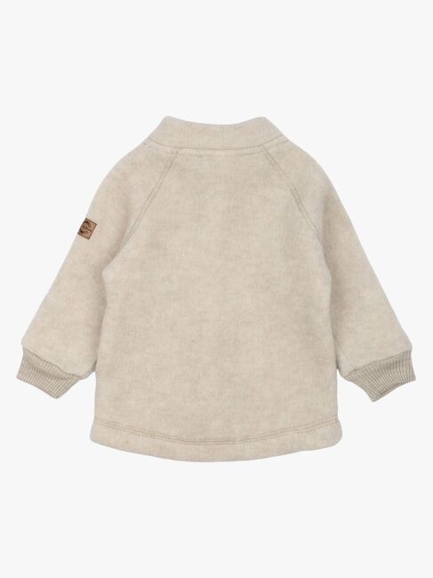 Mikk-Line Fleecetrøje Merinould, Melange Offwhite