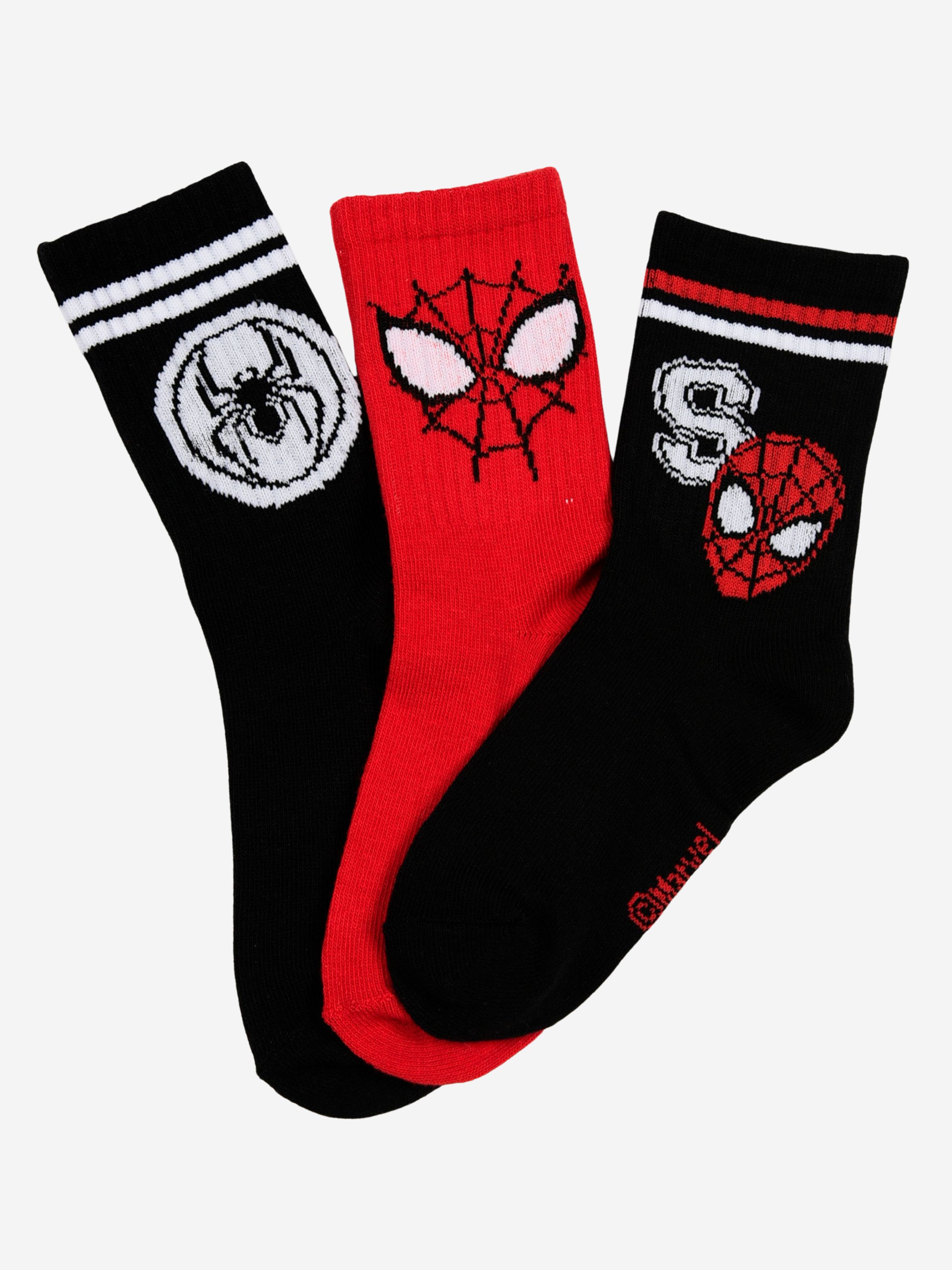 Marvel Spider-Man Strømper 3-pak, Multifarvet, 23-26