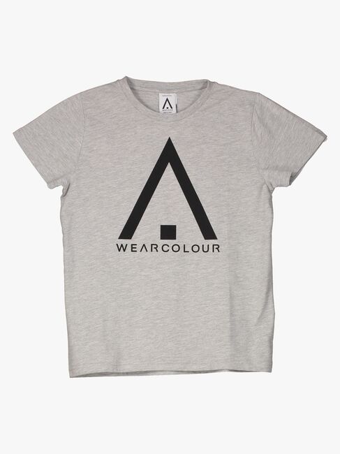 Wearcolour Patch T-Shirt, Grey Melange