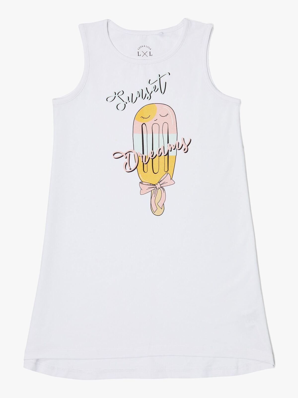 Luca & Lola Helena Kjole, Bright White