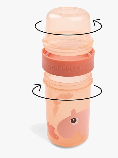 Done By Deer Ozzo To Go Two-Way Snackbeholder, Papaya