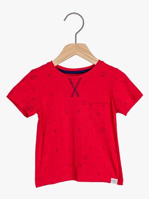 Ebbe Boston T-Shirt, Blue Anchors