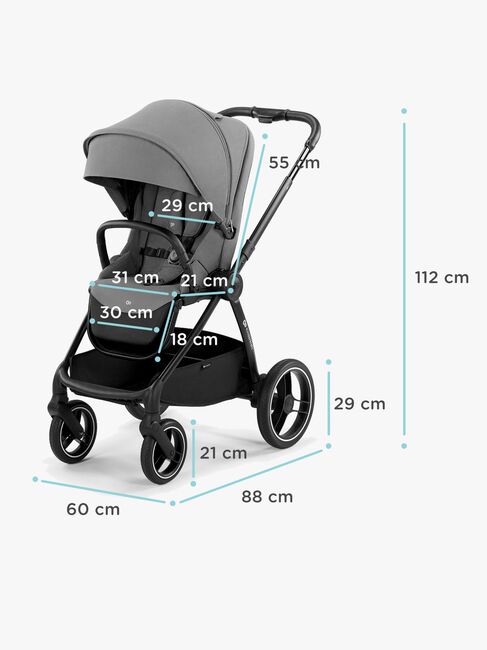 Kinderkraft NEA 2-in-1 Duovogn, Platinum Grey