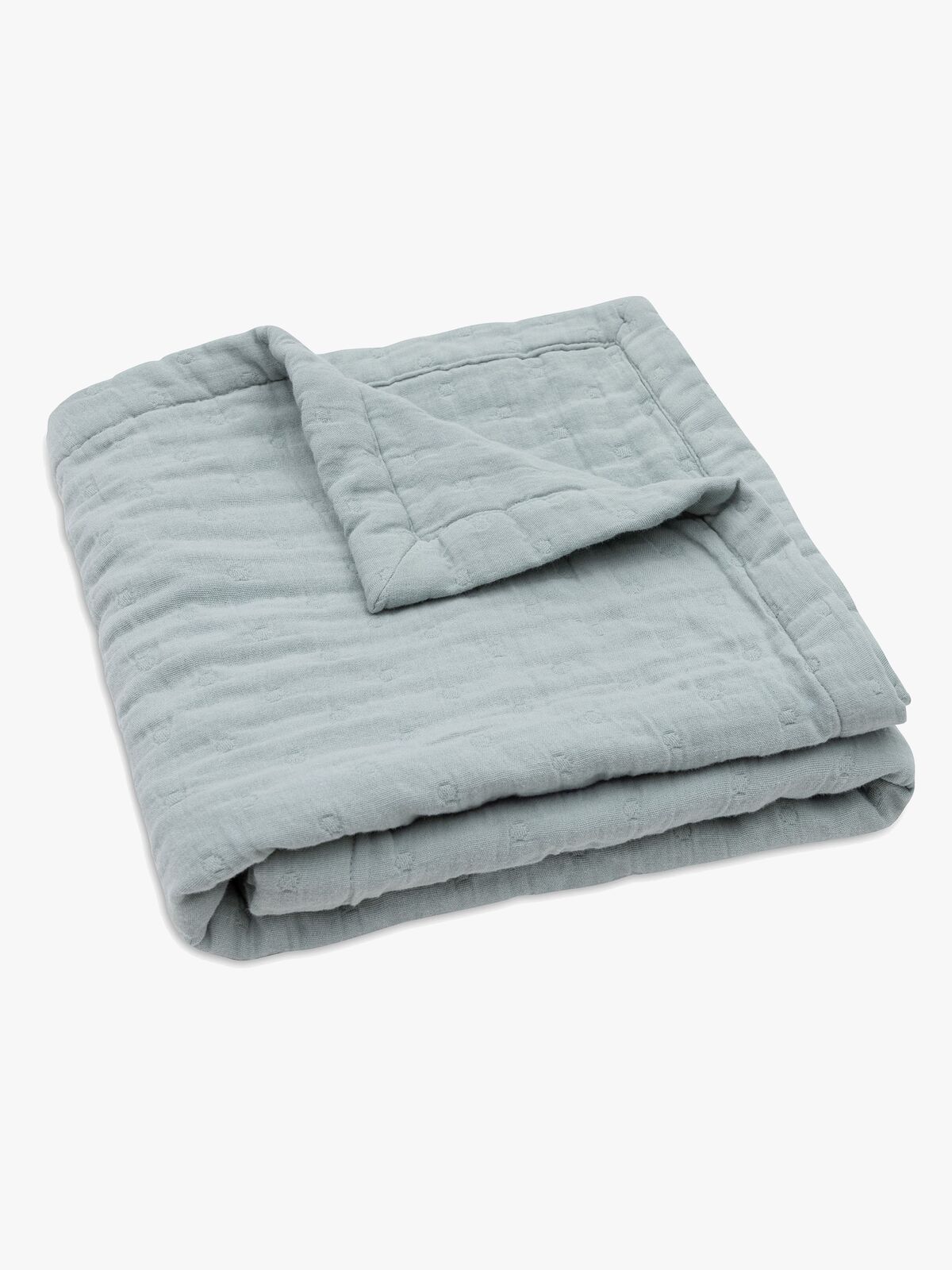 Jollein Tæppe Jaquar Muslin, Sea Green