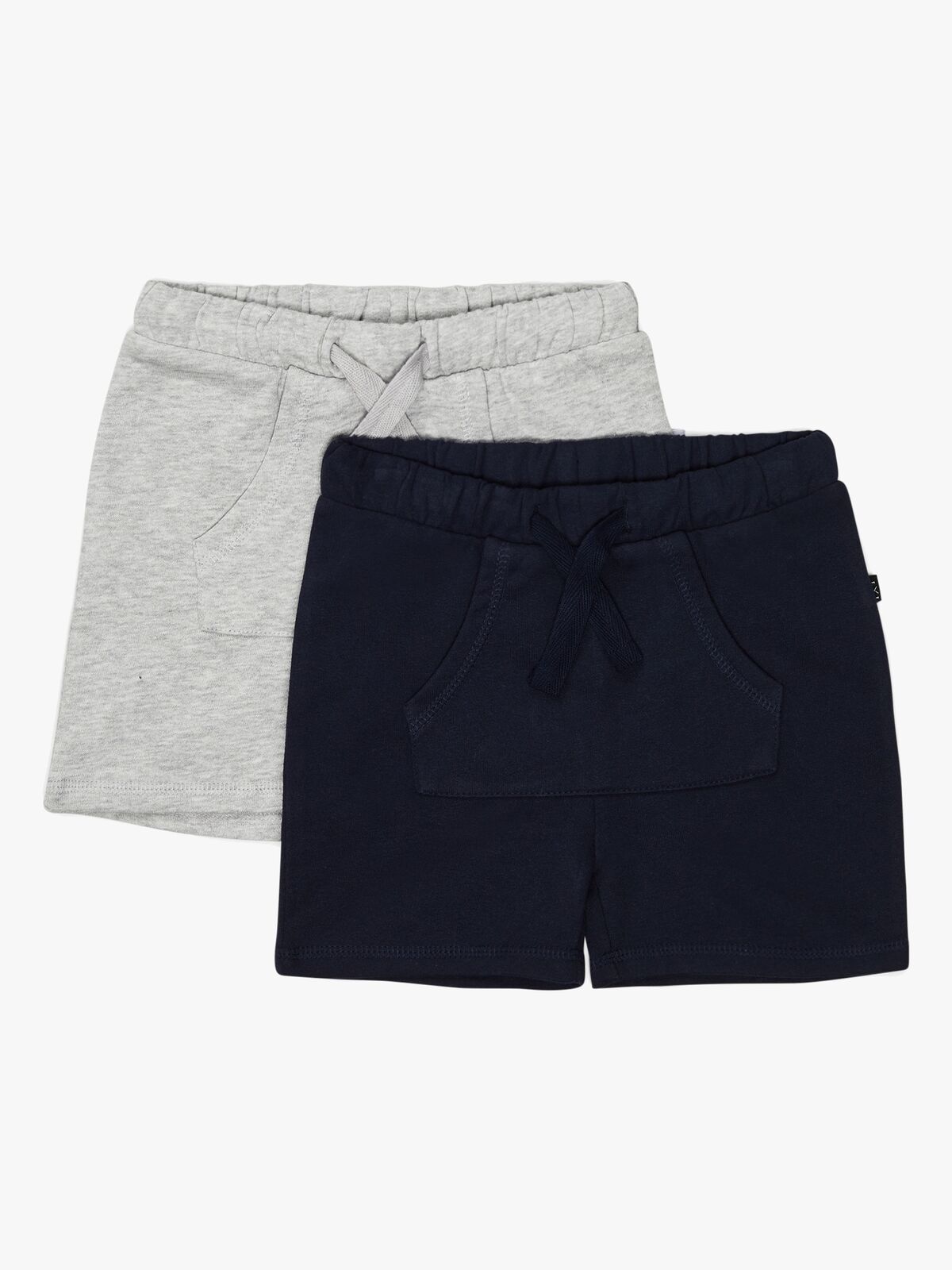 Luca & Lola Ricolo Shorts 2-Pak, Navy/Grey Melange