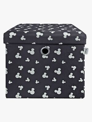 Disney Mickey Mouse Puf med Opbevaring, Grå