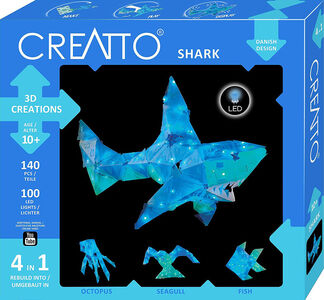 Creatto Sparkle Shimmer Shark Byggesæt