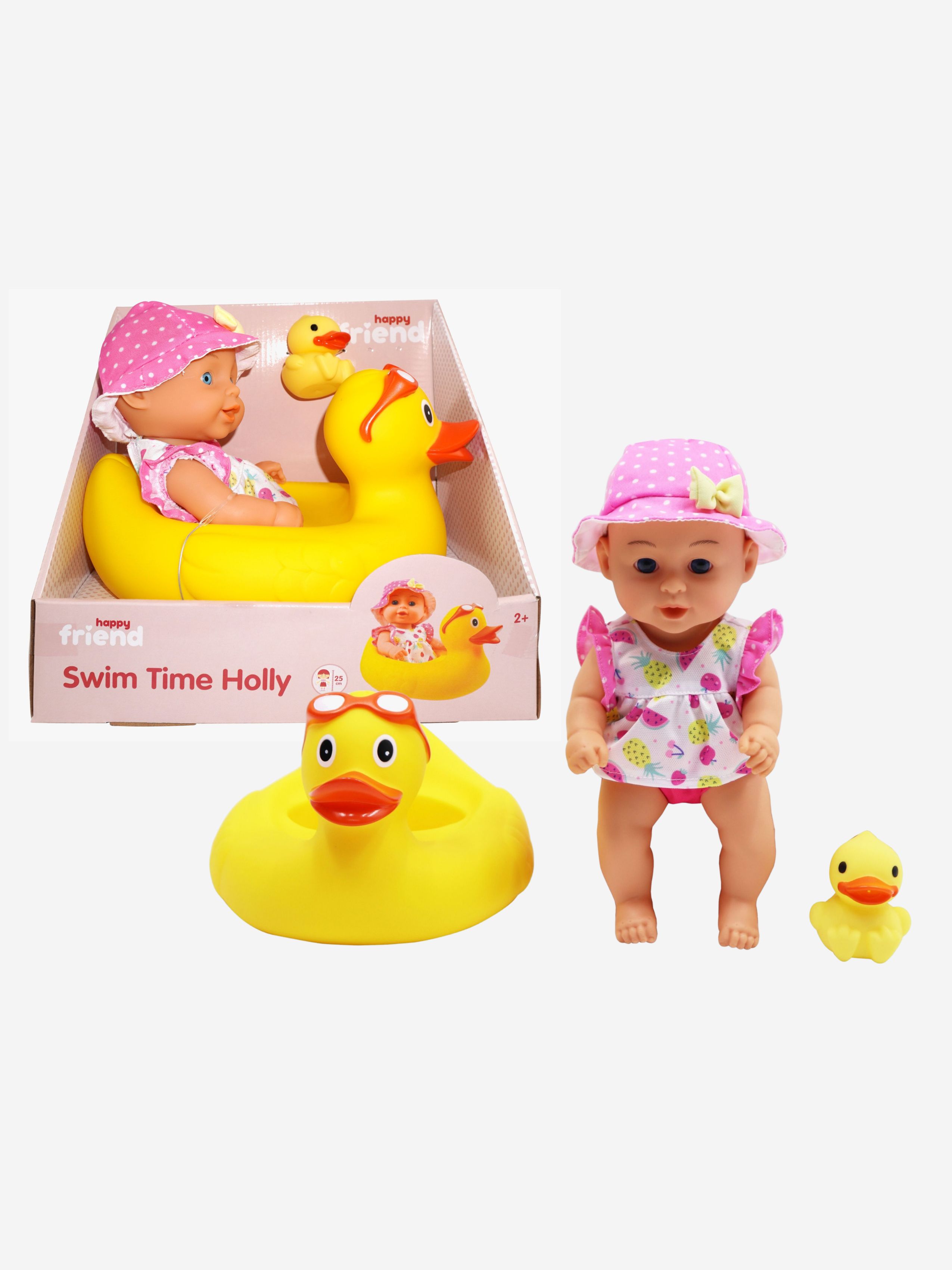 Happy Friend Dukke med Gummiand Holly 25 cm