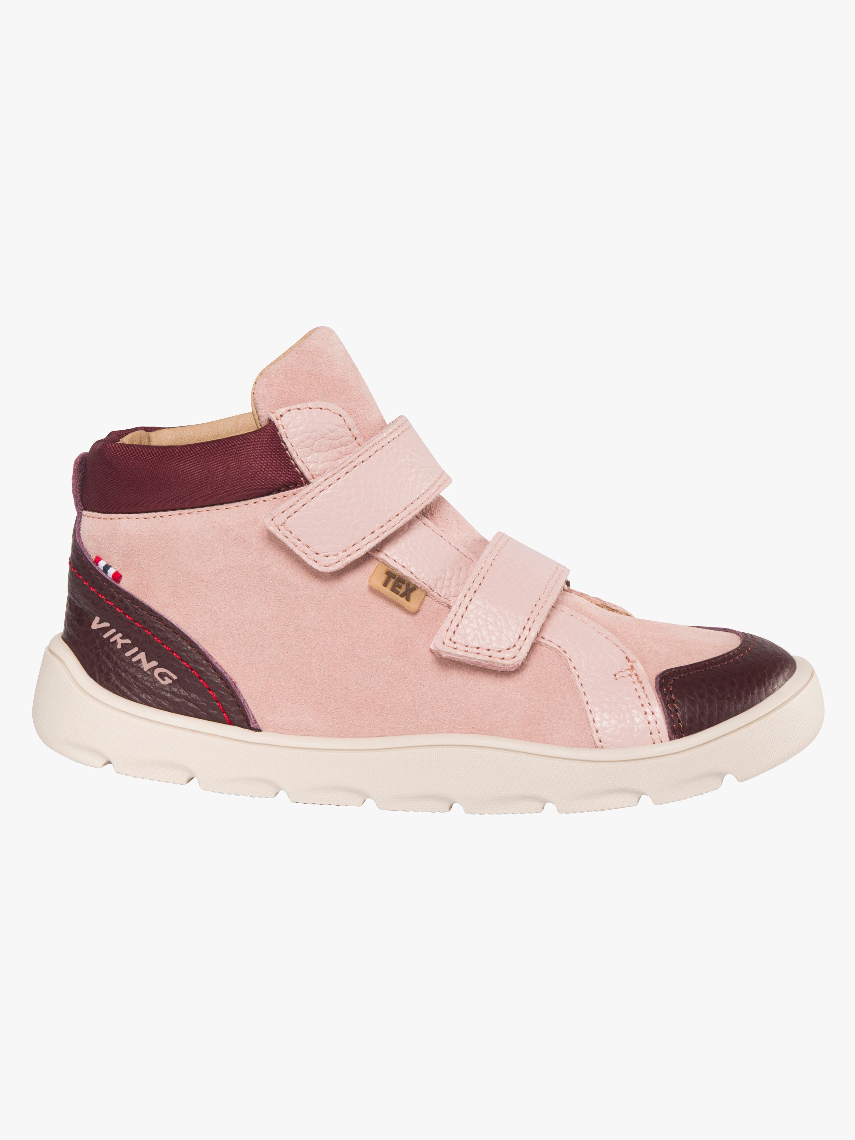 Viking Molde Barefoot Mid TEX 2V Jr Sneakers, Light Pink, 34