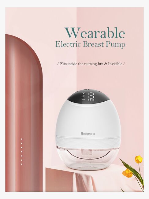 Beemoo CARE Wearable LED Elektrisk Brystpumpe Single