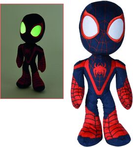Spidey and His Amazing Friends Bamse Miles Morales Selvlysende 25 cm