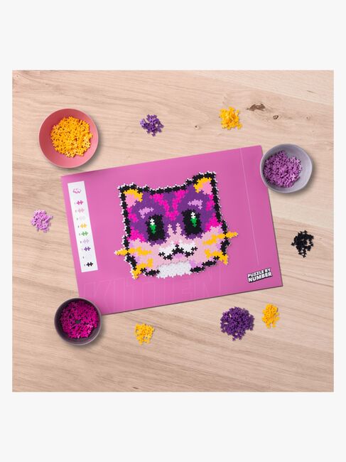 Plus-Plus Puzzle By Number Byggesæt Kattekilling 500 Dele