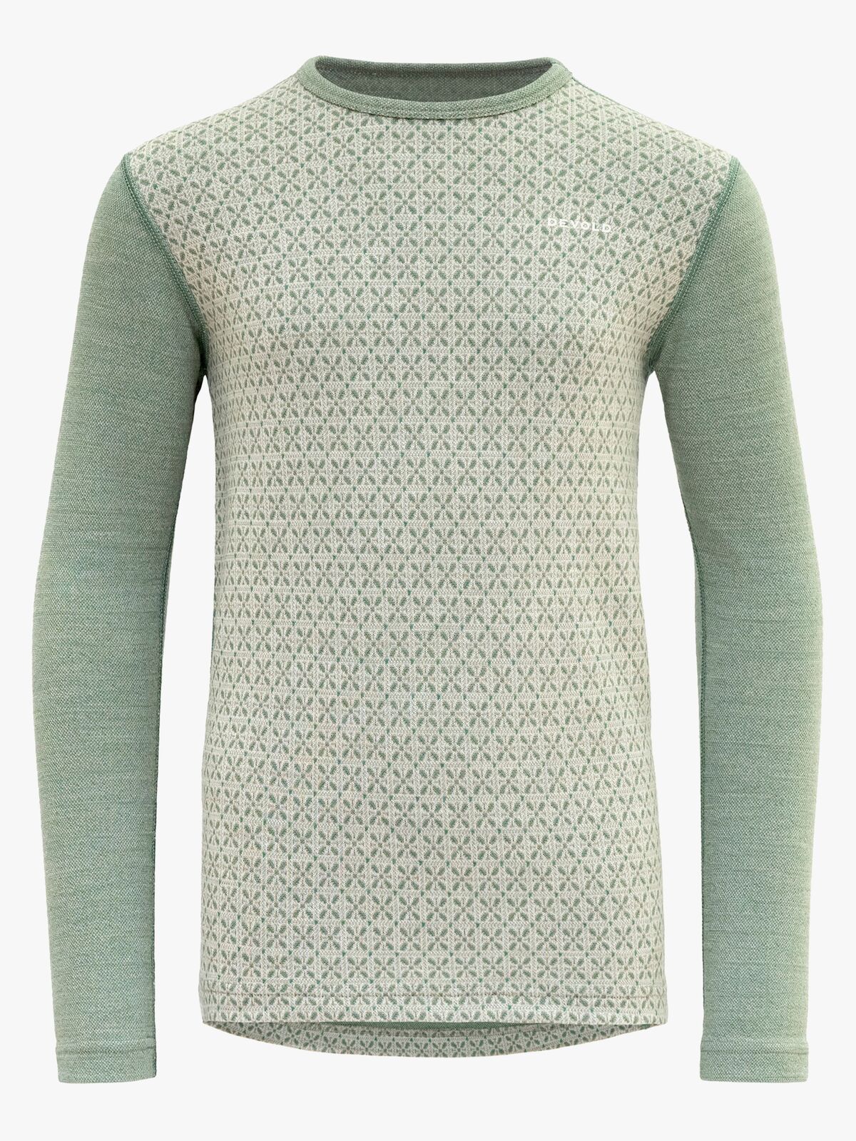 Devold Litleegga Merino Jr Skiundertrøje Merinould, Raw White