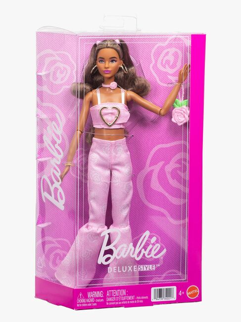 Barbie Deluxe Style Dukke med Pink Denim-outfit