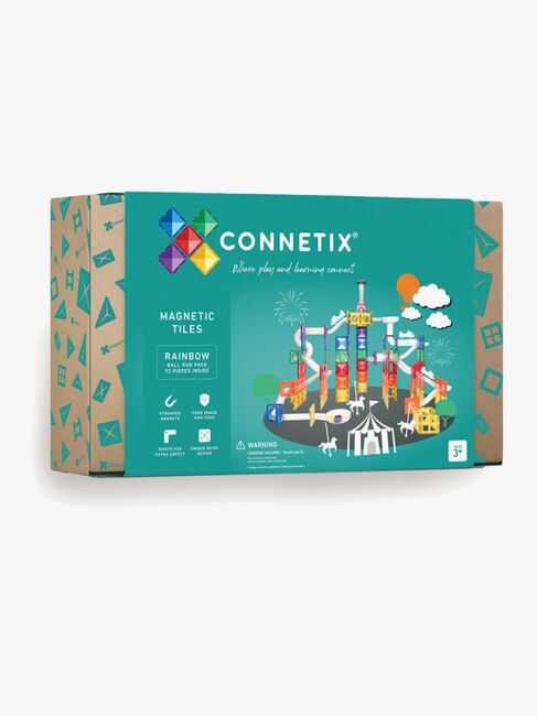 Connetix Rainbow Ball Run Magnetiske Byggeklodser 92 Dele