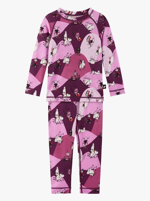 Reima Mumitroldene Trivsam Skiundertøj Uldmix, Rose Pink