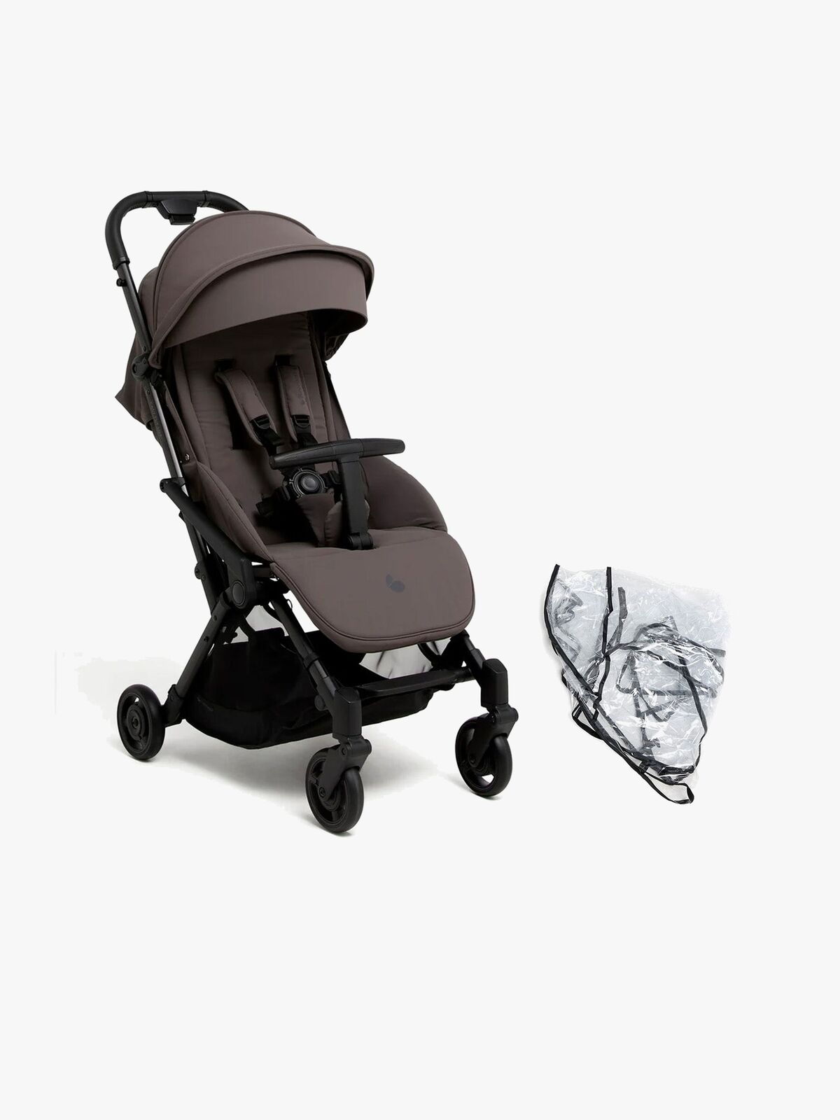 Beemoo Easy Fly Lux 4 Klapvogn inkl. Regnslag, Gull Grey