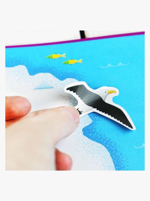 Galt Klistermærkebog Genanvendelig Kort