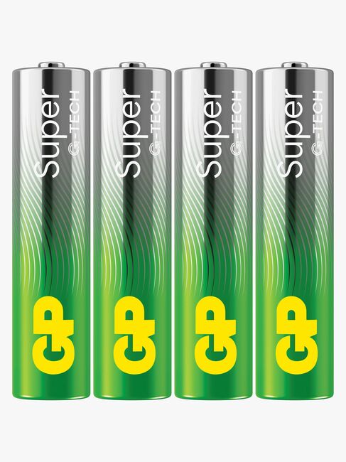 GP Super Alkaline G-TECH AAA/LR03 Batterier 4-Pak