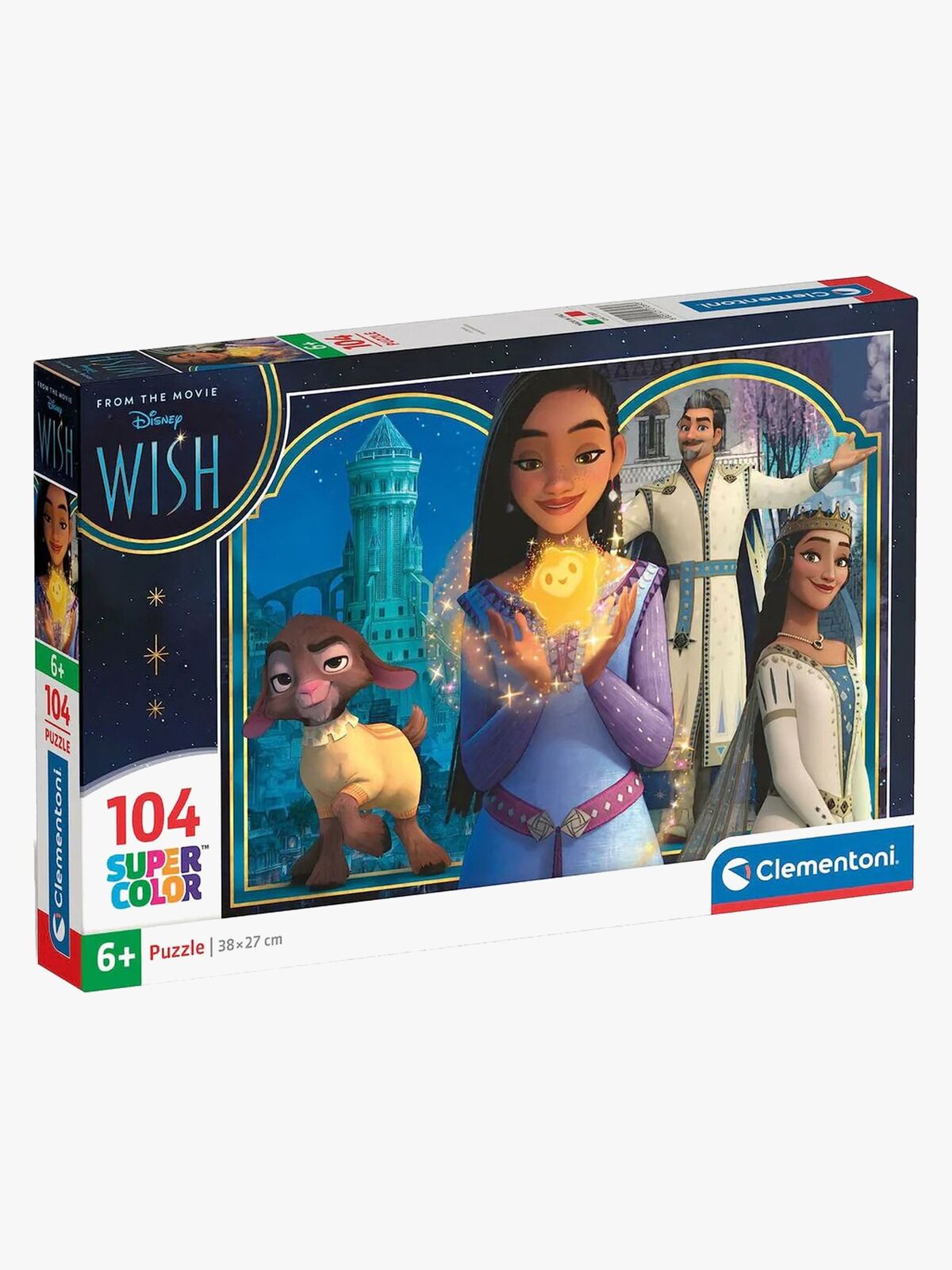 Clementoni Super Color Disney Wish Puslespil 104 Brikker