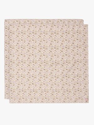 Jollein Tæppe/ Stofble i Musselin 115x115 cm 2-pak, Flower Fairies