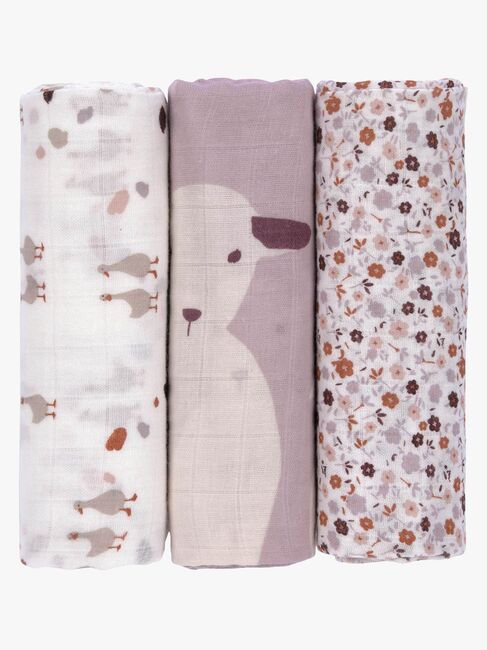 Lässig Heavenly Swaddle Tæpper 80x80, MultiFlowers