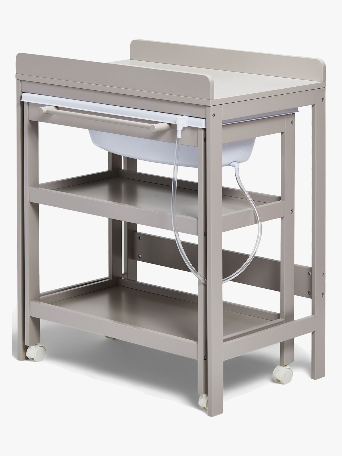 JLY Dream Puslebord med Badebalje, Warm Grey