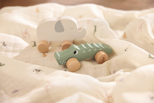 Jollein Krokodille På Hjul Jungle Jambo Trælegetøj