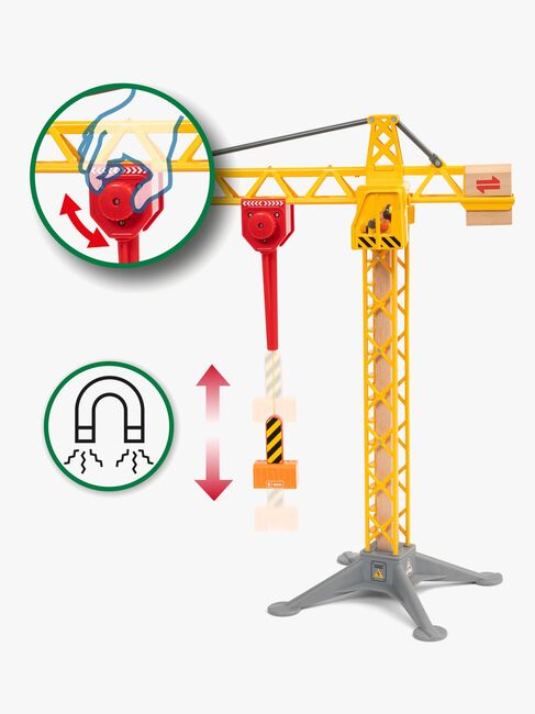 BRIO 33835 Byggekran Med Lamper