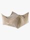 Meowbaby Puf Kvadrat Slimcord, Sandfarvet