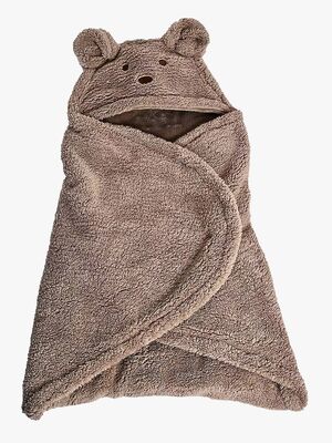 Mini Dreams Bjørn Svøbetæppe, Brun
