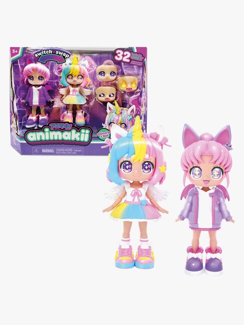 Animakii Dukkesæt Enhjørning & Flagermus