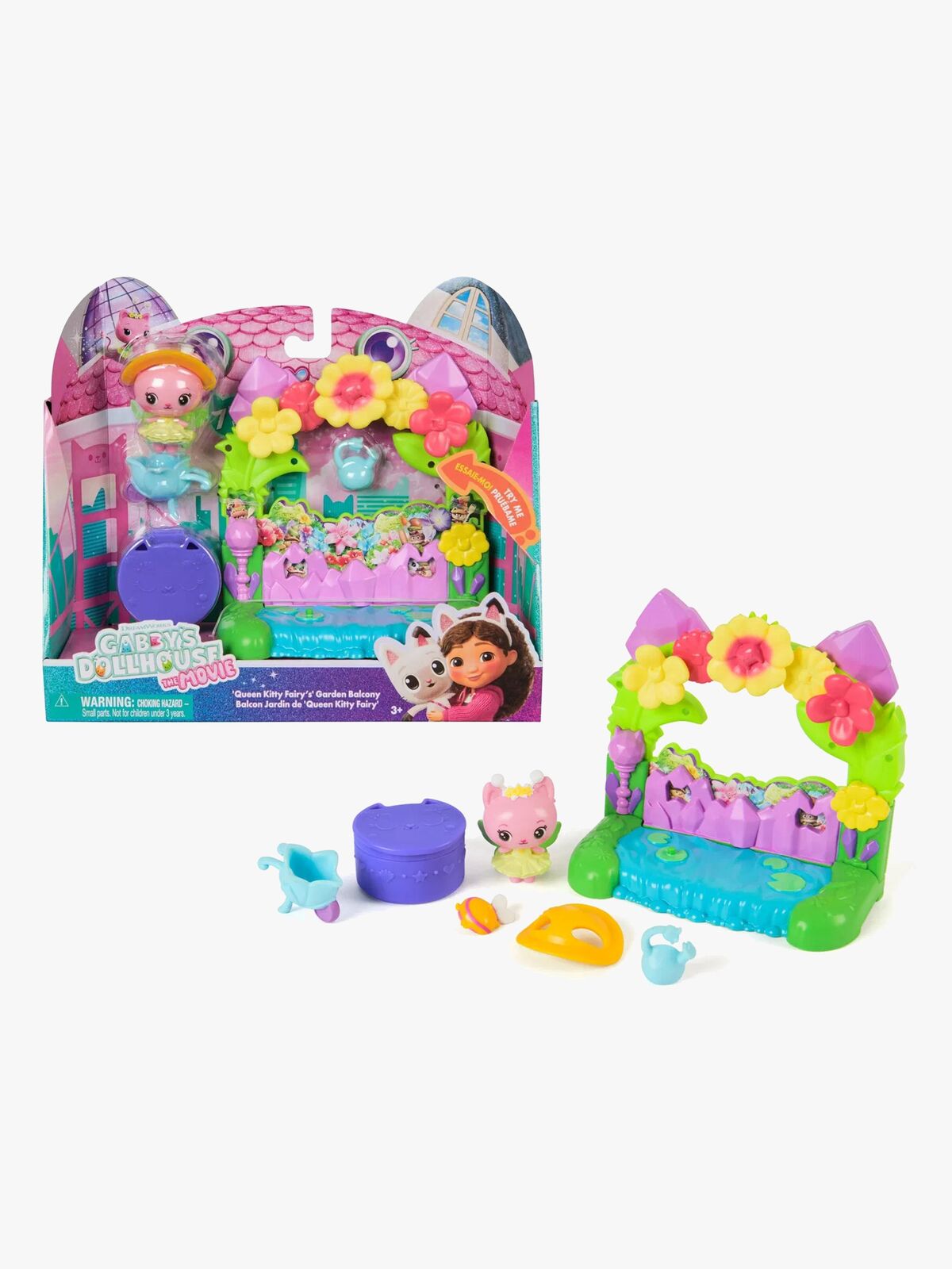 Gabby's Dollhouse Balkon Legesæt Crystal Garden