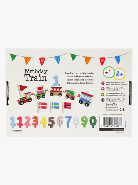 Barbo Toys Fødselsdagstog i Træ