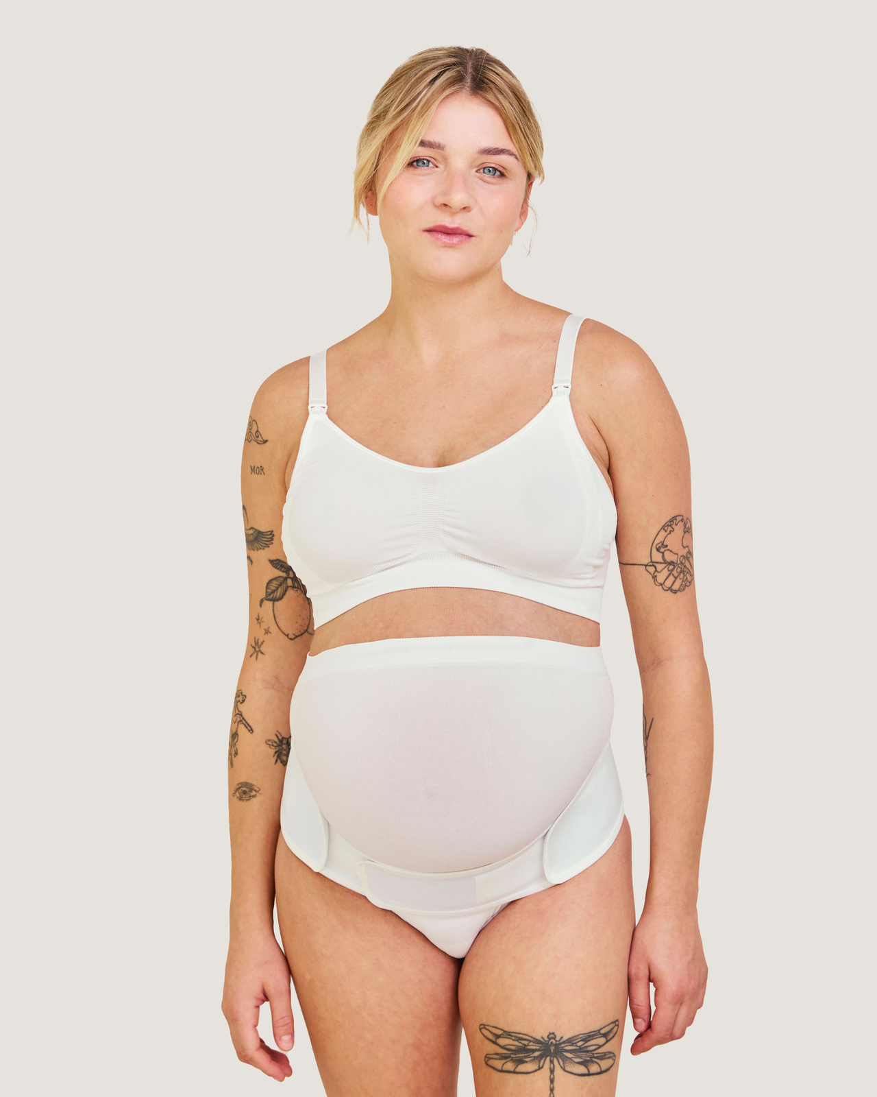 Carriwell Justerbart Over-Maven-Graviditetsbælte S/M, Hvid