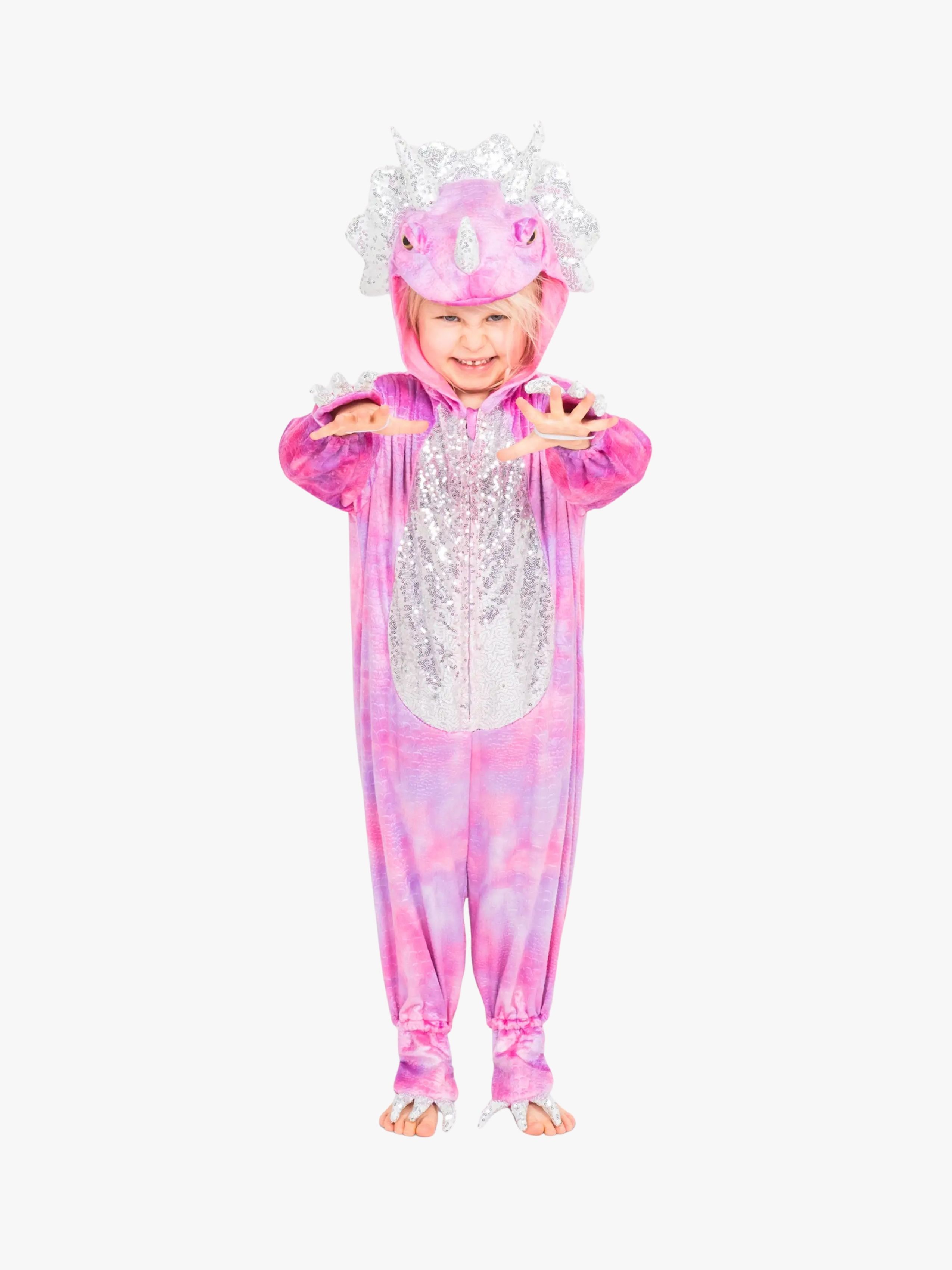 Den Goda Fen Udklædning Triceratops, Rosa, 104