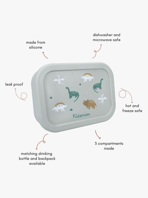 Kidzroom Silikone Madkasse Small Talk, Grøn