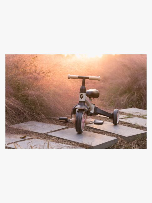 QPlay Stager 3-i-1 Transformerbar Trehjulet Cykel, Pink